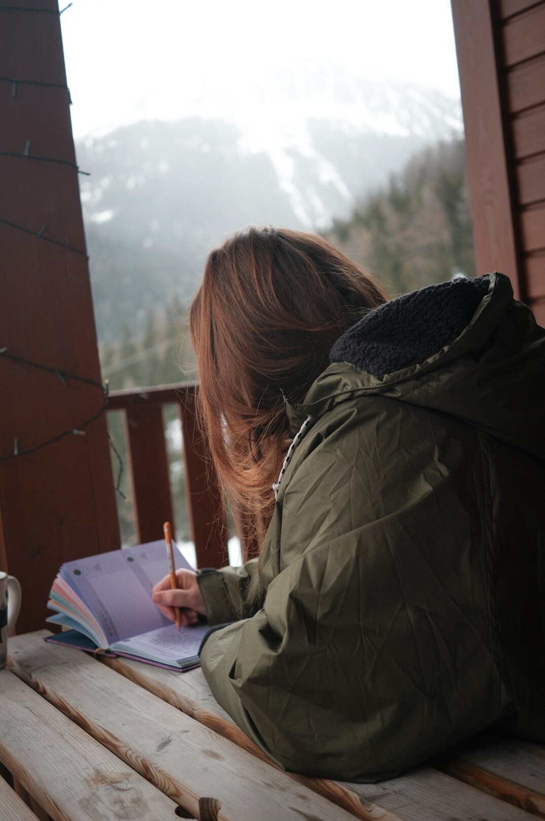 woman journaling emotions